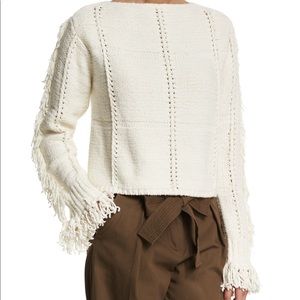 ISO 3.1 Philip Lim Cropped Fringe Sweater